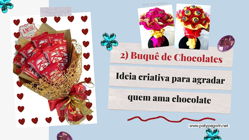 Presente Dia Dos Namorados Caixa Bis Personalizada + 1 Chocolate