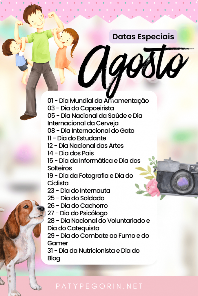 Como vender mais artesanato esse mês - 5 campanhas especiais - Calendário Agosto