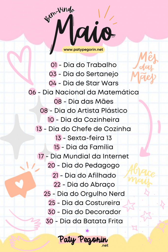 Como vender mais artesanato esse mês - 5 campanhas especiais - Calendário Maio