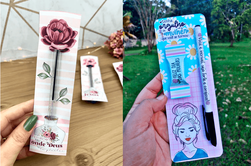 Lembrancinhas dia das mulheres - Mimo Dia da Mulher - Caneta