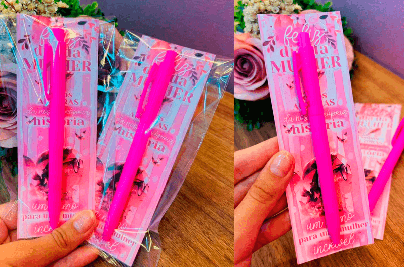 Lembrancinhas dia das mulheres - Mimo Dia da Mulher - Caneta