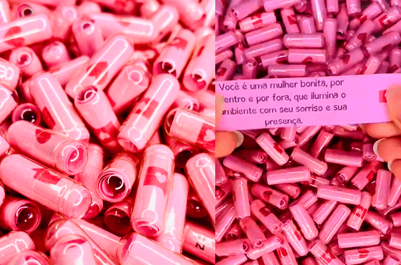 Lembrancinhas dia das mulheres - Mimo Dia da Mulher - Pílulas