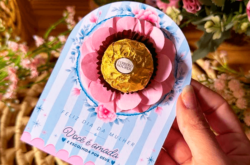 Lembrancinhas dia das mulheres - Mimo Dia da Mulher - Ferrero Rocher