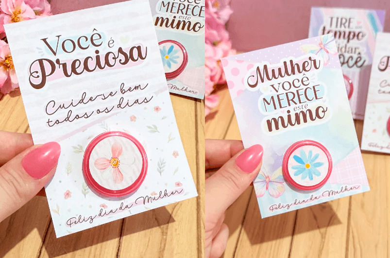 Lembrancinhas dia das mulheres - Mimo Dia da Mulher - Mini Hidratante