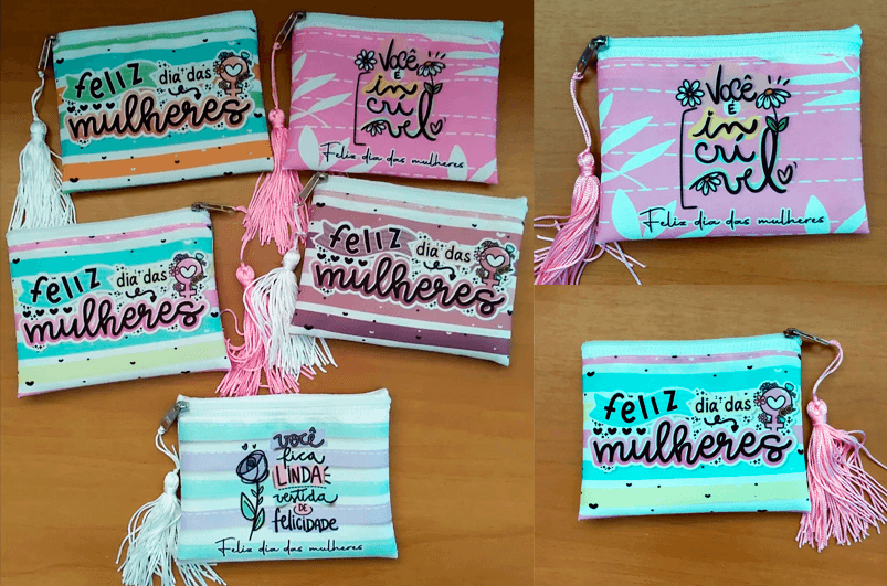 Lembrancinhas dia das mulheres - Mimo Dia da Mulher - Necessaire