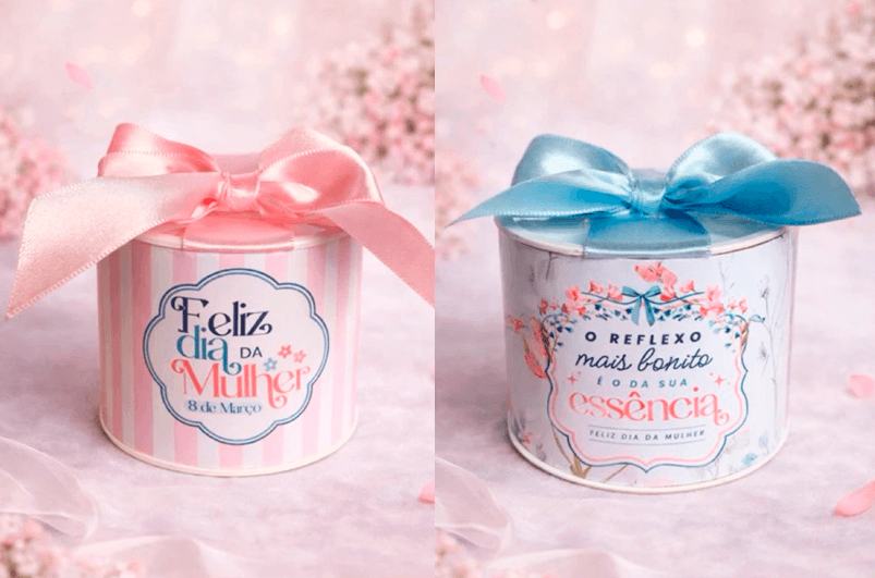 Lembrancinhas dia das mulheres - Mimo Dia da Mulher - Tubolata