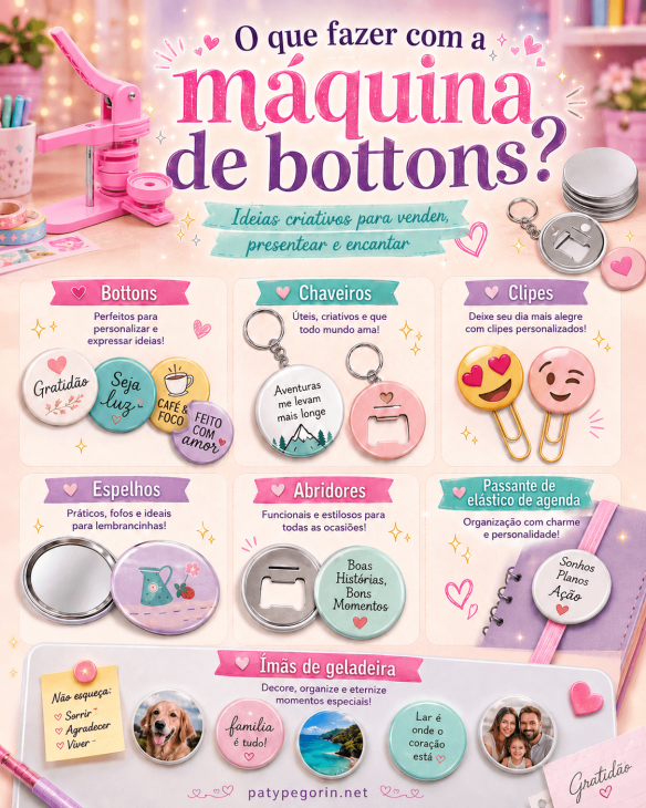 M&aacute;quina de Bottons 2 Anos Depois: Ainda Vale a Pena? O que d&aacute; pra fazer com a m&aacute;quina de bottons