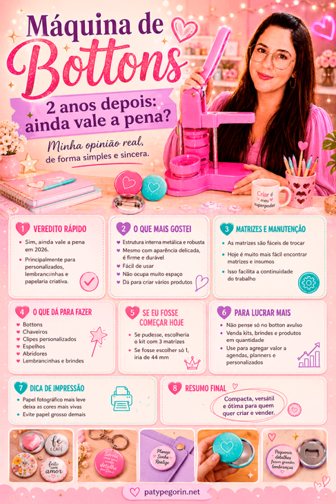 Máquina de Bottons 2 Anos Depois: Ainda Vale a Pena? Pinterest Máquina de button