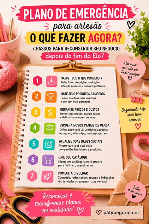 O elo7 acabou e agora - Imagem 1 - Fim do Elo7 - o que aconteceu com elo 7 - plano de emerg&ecirc;ncia